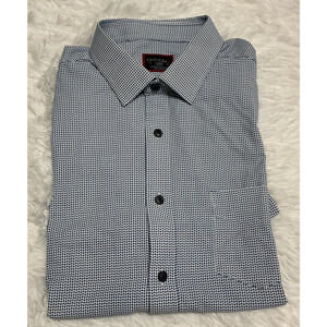 Untuckit Men’s Large Slim Fit Shortsleeve button down Shirt